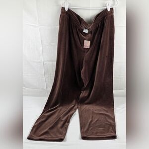 Nike Sweatpants Mens 3XL Brown Oversized Velour Fabric New